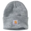 'Carhartt' Acrylic Watch Knit Hat - Heather Grey 1 'Carhartt' Acrylic Watch Knit Hat - Heather Grey