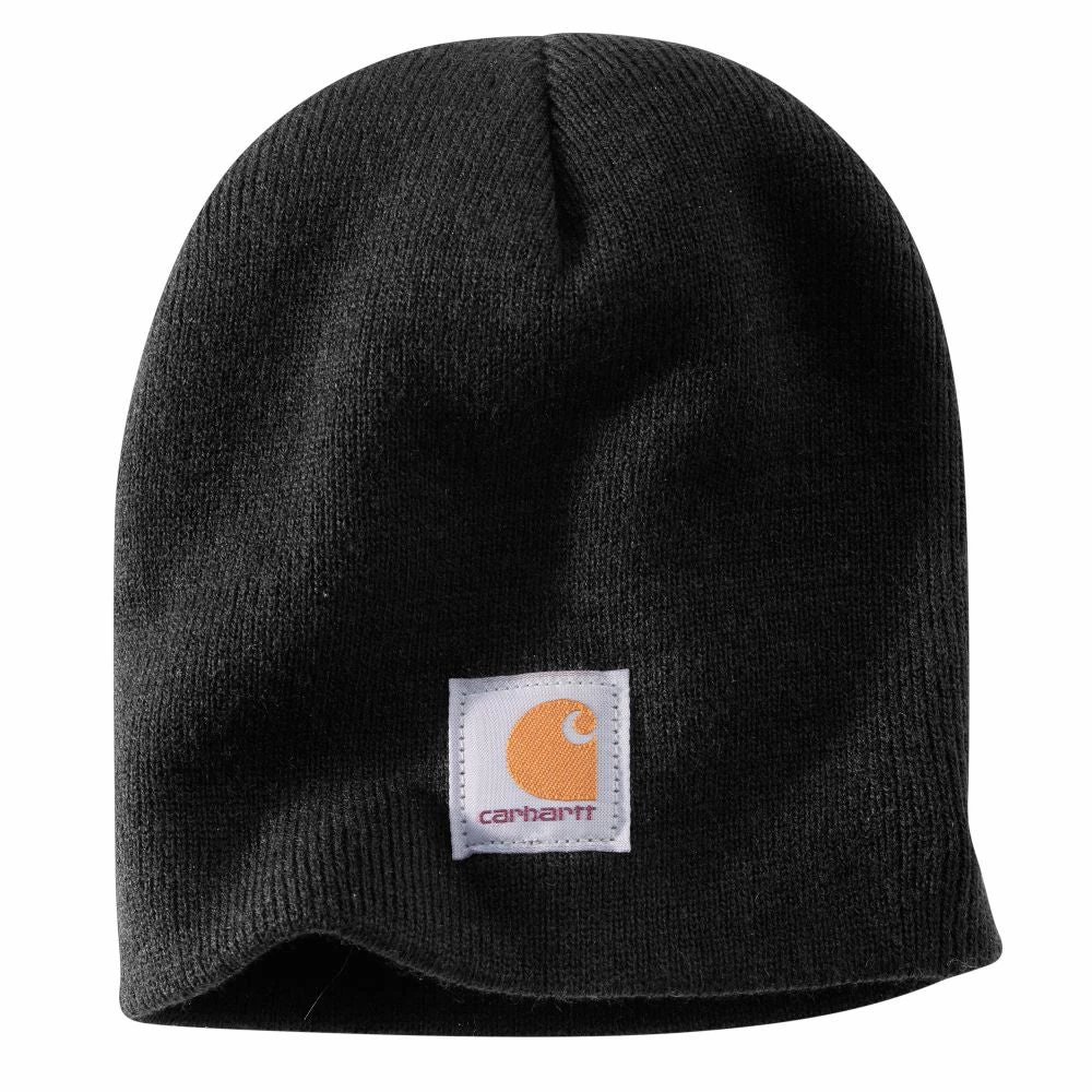 'Carhartt' Men's Acrylic Knit Beanie - Black 3 'Carhartt' Men's Acrylic Knit Beanie - Black