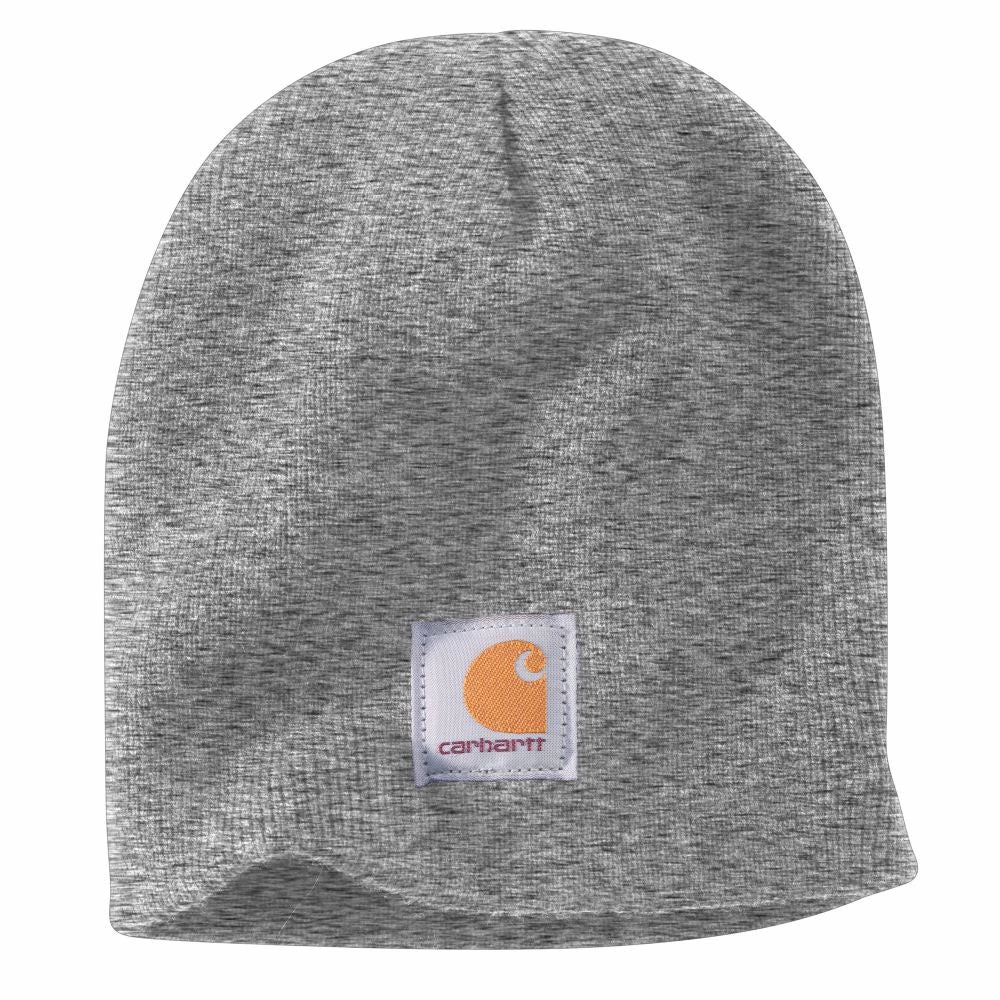 'Carhartt' Men's Acrylic Knit Beanie - Heather Grey 3 'Carhartt' Men's Acrylic Knit Beanie - Heather Grey