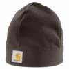 'Carhartt' Men's Fleece Beanie - Dark Brown 2 'Carhartt' Men's Fleece Beanie - Dark Brown