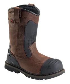 'Avenger' Men's 11" Wellington Internal Met Guard WP - Brown / Black