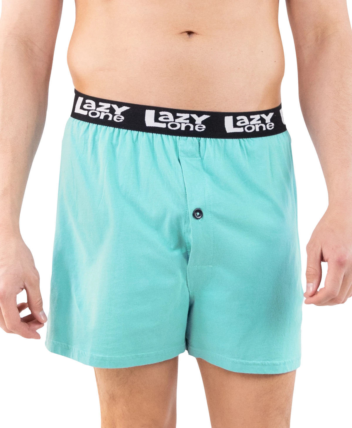 'Lazy One' Men's Gas Station Boxer - Aqua Blue 4 'Lazy One' Men's Gas Station Boxer - Aqua Blue
