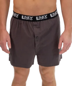 'Lazy One' Men's Pinch Me Boxer - Grey