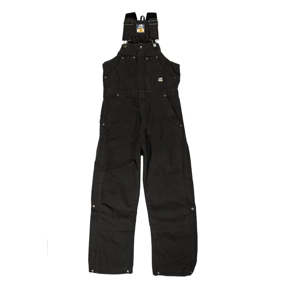 'Berne' Men's Highland Original Washed Insulated Bib Overall - Black 3 'Berne' Men's Highland Original Washed Insulated Bib Overall - Black