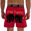 'Lazy One' Men's Bear Cheeks Boxer - Red