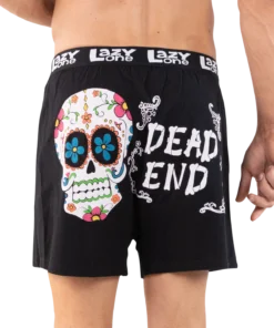 'Lazy One' Men's Dead End Boxer - Black