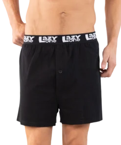'Lazy One' Men's Dead End Boxer - Black