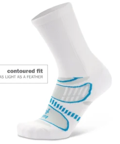 Men 'Balega' Ultra Light Crew - White / French Blue