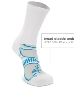 Men 'Balega' Ultra Light Crew - White / French Blue