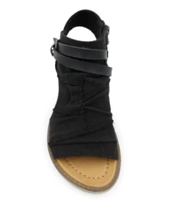 'Blowfish Malibu' Women's Beauty Sandal - Black Dyewash