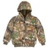 'Berne' Youth Washed Hooded Jacket - Realtree Edge Kids