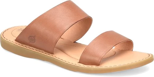 BORN SHOE COMPANY 'Born' Women's Inslo Slide Sandal - Brown (cuoio) 3 BORN SHOE COMPANY 'Born' Women's Inslo Slide Sandal - Brown (cuoio)