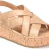BORN SHOE COMPANY 'Born' Women's Shona Platform Sandal - Natural (sabbia)