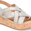 BORN SHOE COMPANY 'Born' Women's Shona Platform Sandal - Grey (cenere)