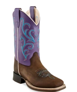 'Old West' Children's 8" Girls' Purple Western - Brown / Purple Kids