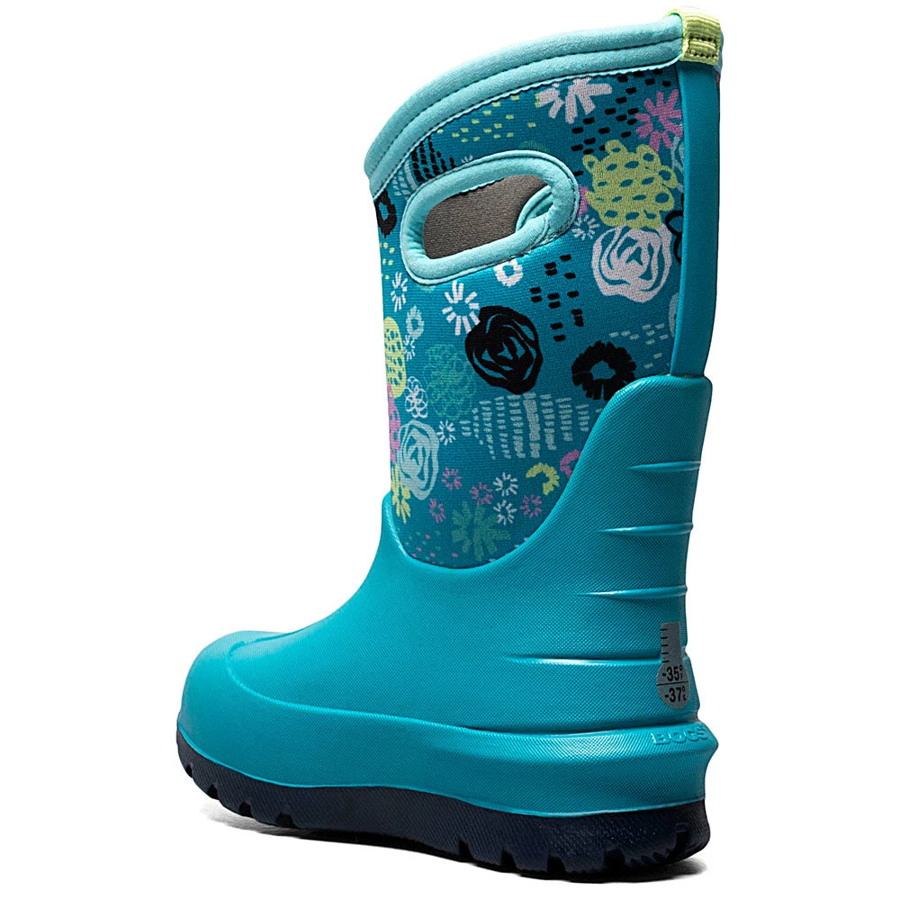 Kids 'BOGS' Youth Neo Classic Garden Party - Teal Multi 8 Kids 'BOGS' Youth Neo Classic Garden Party - Teal Multi