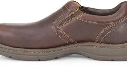 'Carolina' Men's BLVD 2.0 Aluminum Toe ESD Slip On - Brown