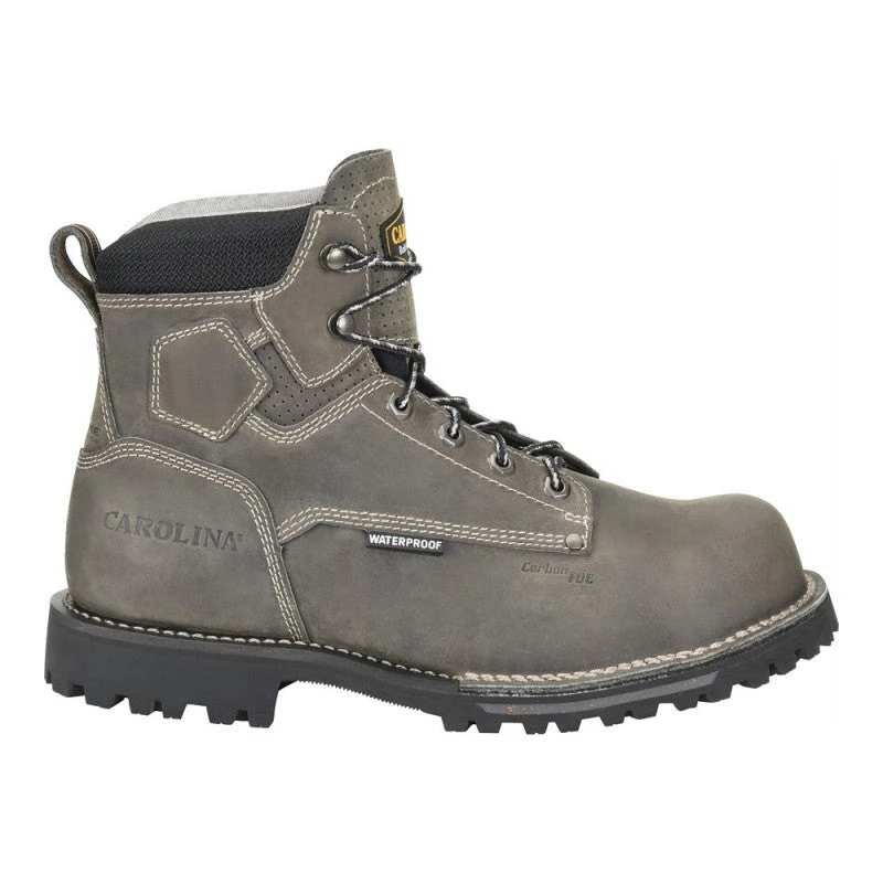 'Carolina' Men's 6" Pitstop EH WP Comp Toe - Grey Black 3 'Carolina' Men's 6" Pitstop EH WP Comp Toe - Grey Black