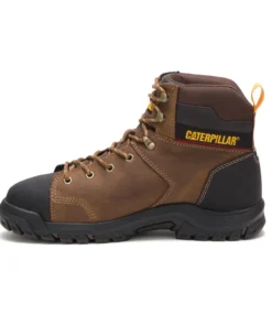 'Caterpillar' Women's 6" Wellspring WP, Met Guard, EH, Steel Toe - Brown / Black 8 'Caterpillar' Women's 6