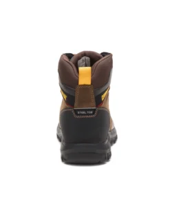 'Caterpillar' Women's 6" Wellspring WP, Met Guard, EH, Steel Toe - Brown / Black 9 'Caterpillar' Women's 6