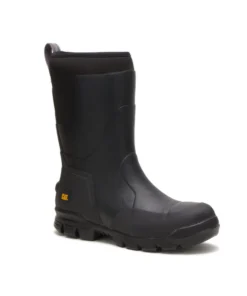 'Caterpillar' Unisex 11" Stormers EH Steel Toe Rubber Boot - Black