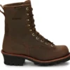 'Chippewa' Men's 8" Paladin Bay Apache WP Soft Toe - Brown