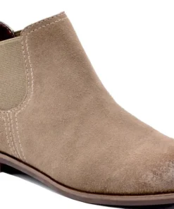 'Bussola' Cat - Women's Chelsea Boot - Taupe Hydra Suede