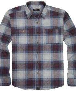 'Dakota Grizzly' Men's Grant Button Down Flannel - Thistle