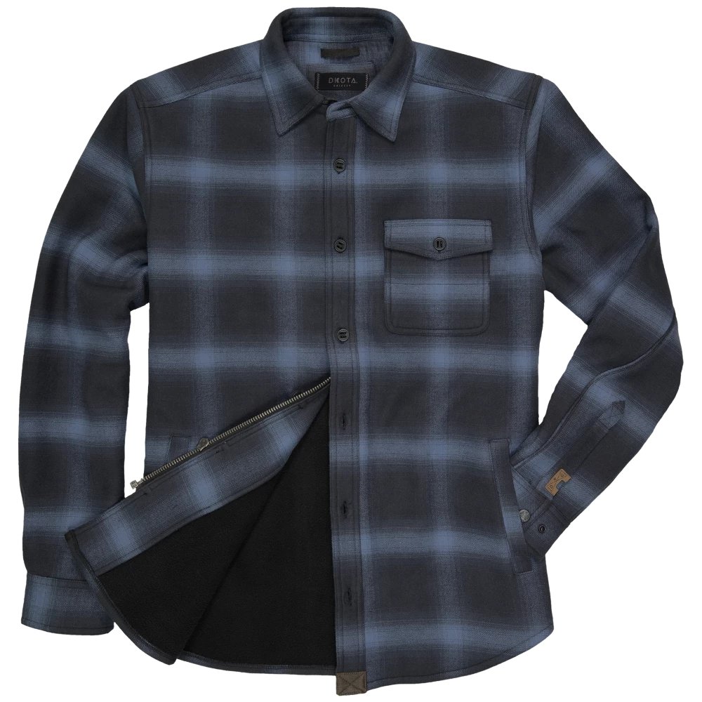 'Dakota Grizzly' Men's Wade Zip/Button Front Shirt Jacket - Midnight Blue 3 'Dakota Grizzly' Men's Wade Zip/Button Front Shirt Jacket - Midnight Blue