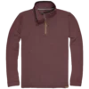 'Dakota Grizzly' Men's Dash 1/4 Zip Pullover - Sangria