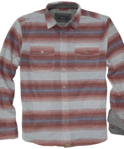 'Dakota Grizzly' Men's Bowie Button Down Arctic Fleece - Paprika