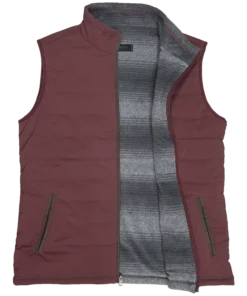 'Dakota Grizzly' Men's Bennett Reversible Vest - Mahogany