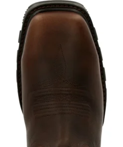 Durango 'Durnago' Men's 11" Maverick XP WP Comp Toe Western Work Boot - CHOCOLATE / WHITE