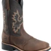 'Double H' Men's 11" Victor Wide Square Steel Toe Roper - Brown / Black 2 'Double H' Men's 11" Victor Wide Square Steel Toe Roper - Brown / Black