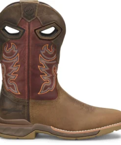 'Double H' Men's 11" Alridge Phantom Rider EH Western Square Toe - Brown