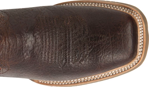 'Double H' Men's 12" Clifton Western Square Toe Roper - Buckskin / Red 4 'Double H' Men's 12" Clifton Western Square Toe Roper - Buckskin / Red