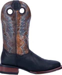 Dan Post Boot Co 'Dan Post' Men's 11" Deuce Western Wide Square Toe - Black / Brown