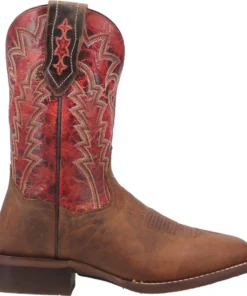Dan Post Boot Co 'Dan Post' Men's 11" Killeen Western Square Toe - Tan / Red