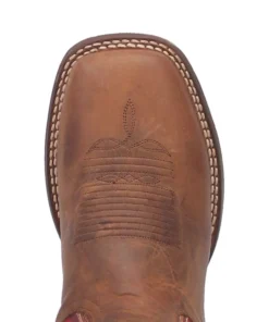 Dan Post Boot Co 'Dan Post' Men's 11" Killeen Western Square Toe - Tan / Red