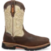 Dan Post Boot Co 'Dan Post' Men's 11" Storm Tide EH WP Western Square Toe - Bone / Brown