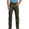 'Dickies' Tough Max Regular Fit Duck 5-Pocket Pant - Stonewashed Moss Green Men