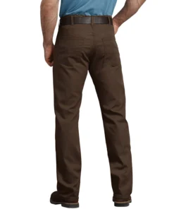 'Dickies' Flex Tough Max Duck 5 Pocket - Stonewashed Timber Brown Men