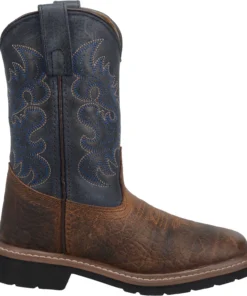 Dan Post Boot Co 'Dan Post' Kids' 8" Brantley Western - Brown / Blue