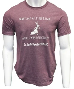 'ScratchPad Tees' Unisex Little Lamb Chislic - Heather Mauve Men