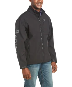 'Ariat' Men's Logo 2.0 Softshell Jacket - Black