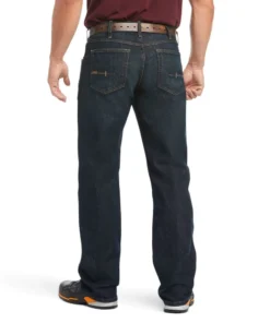 'Ariat' Men's Rebar M5 Slim Straight Leg - Blackstone