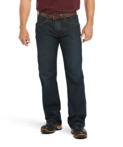 'Ariat' Men's Rebar M5 Slim Straight Leg - Blackstone
