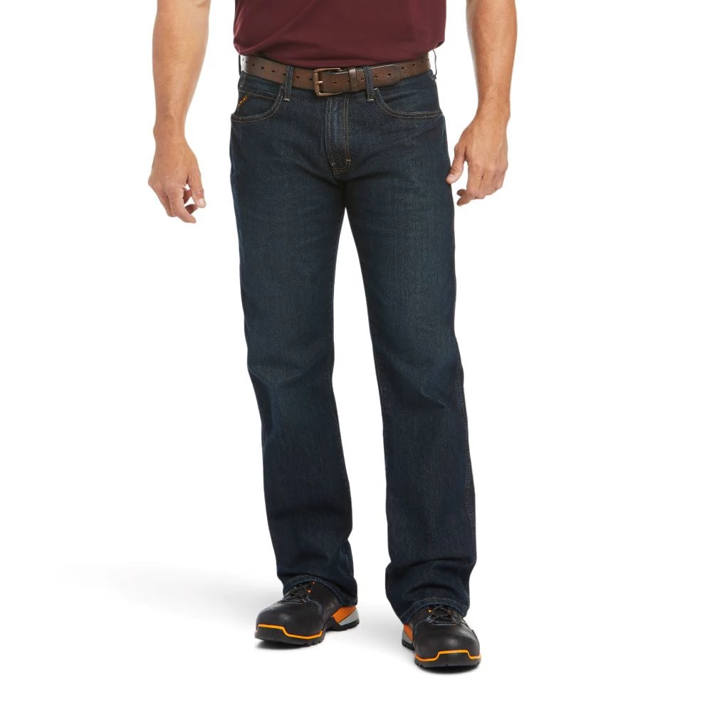 'Ariat' Men's Rebar M5 Slim Straight Leg - Blackstone 3 'Ariat' Men's Rebar M5 Slim Straight Leg - Blackstone