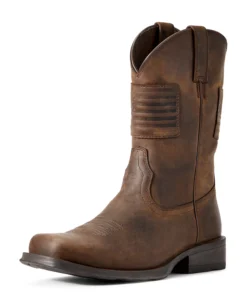 'Ariat' Men's 11" Rambler Patriot Square Toe - Brown
