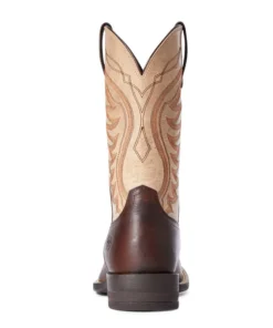 'Ariat' Men's 11" Amos Western Square Toe - Brown / Tan 10 'Ariat' Men's 11